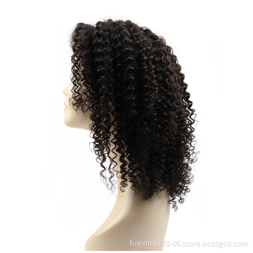 Afro kinky curly lace front human hair wig 360 full lace wig 100% remy brazilian human hair for black women
